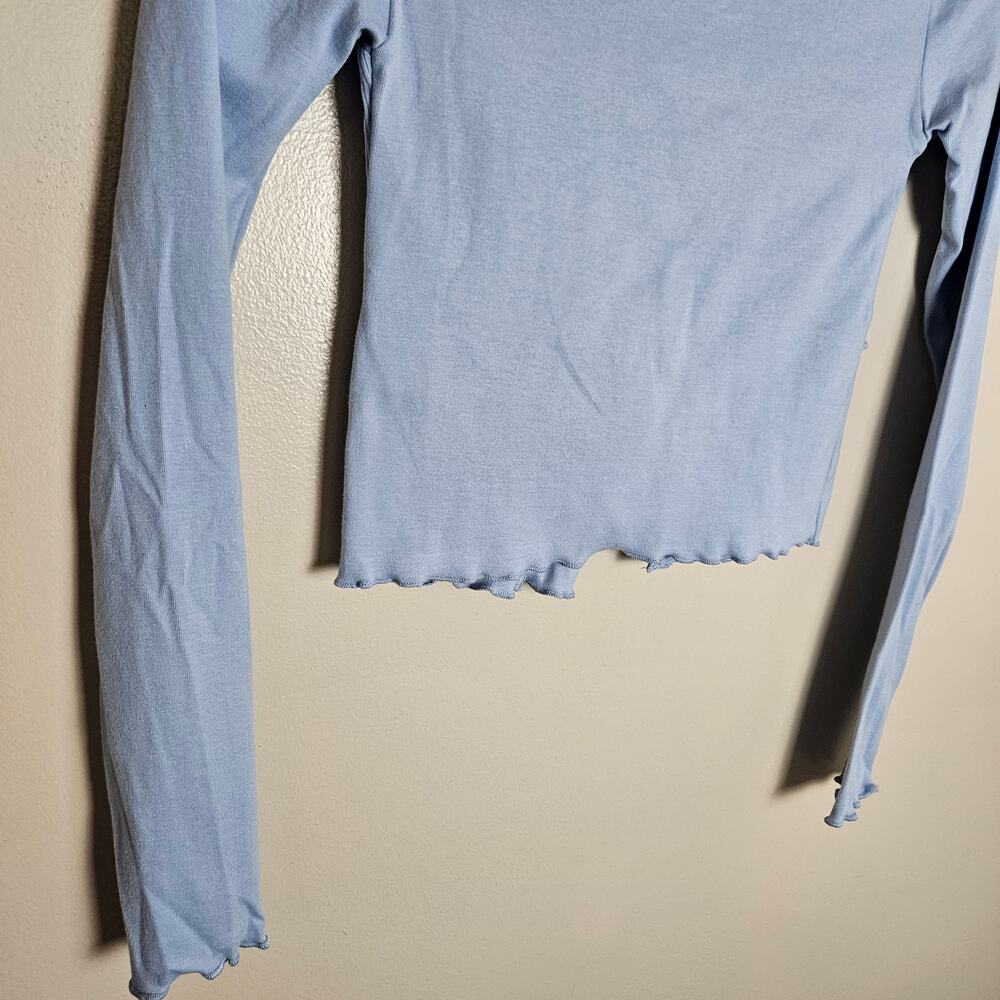 NWOT Urban Outfitter Kimchi Blue Melissa Tie Front Cropped Top Sz XS - Picture 9 of 12